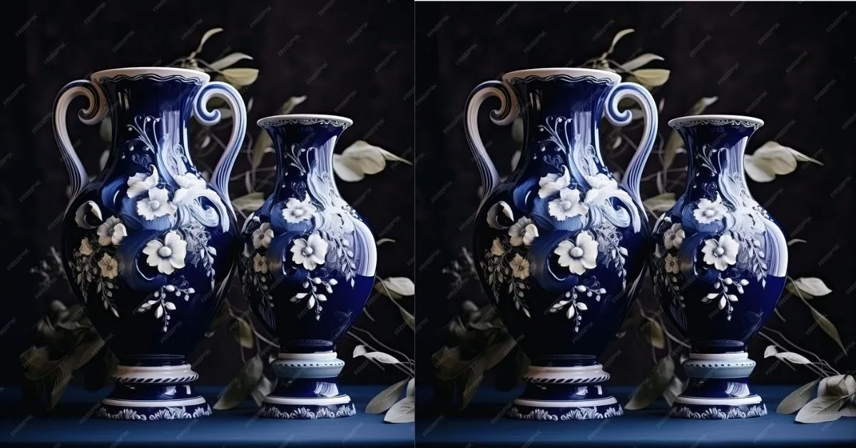 roseville pottery blue thornpiece